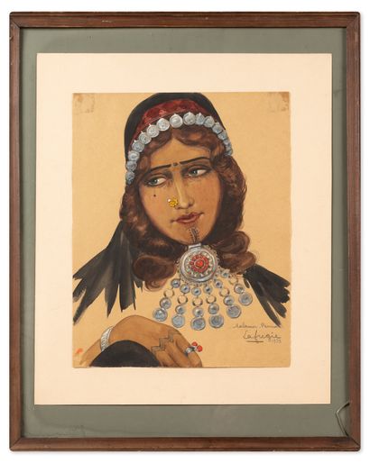 LAFUGIE (Léa). LAFUGIE (Léa).
Portrait de jeune iranienne.
Malamir, Persia, 1932....