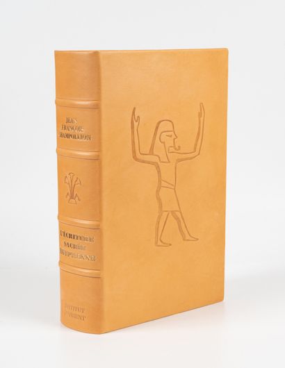 CHAMPOLLION. CHAMPOLLION. 
Egyptian grammar.
Intitut d'Orient, 1984. In-folio, fawn...