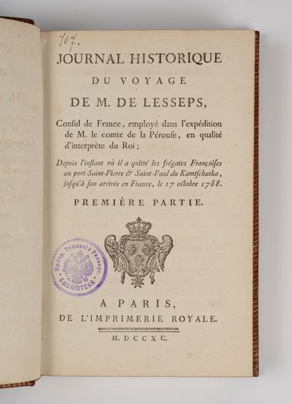 LESSEPS (Jean-Baptiste-Barthélémy, baron de). LESSEPS (Jean-Baptiste-Barthélémy,...