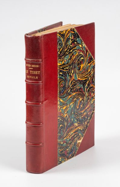 HEDIN (Sven). HEDIN (Sven). 
Tibet unveiled.
Paris, Hachette, 1910. In-8, burgundy...