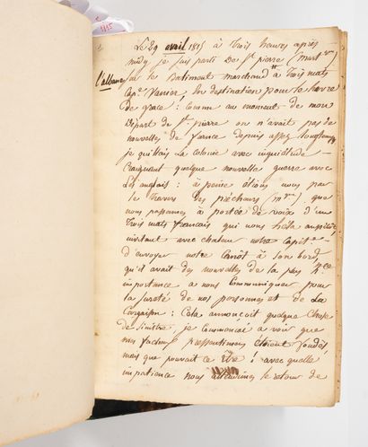 CHEMINADE. CHEMINADE.
Journal de voyages.
1803-1846. Recueil de manuscrits de voyages,...