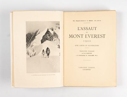 BRUCE. BRUCE. 
L'assaut du Mont Everest - 1922. 
Chambéry, Dardel, (1923). In-8,...