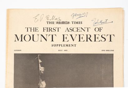 EVEREST. — TIMES (The). EVEREST. — TIMES (The).
The first ascent of Mount Everest.
Londres,...