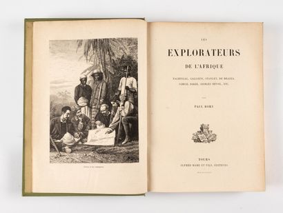 BORY (Paul). BORY (Paul). 
Les explorateurs de l'Afrique.
Tours, Mame, 1889. In-4,...