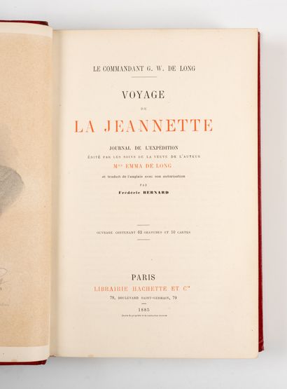 LONG (G. W. de). LONG (G. W. de). 
Voyage de La Jeannette. Journal de l'expédition...