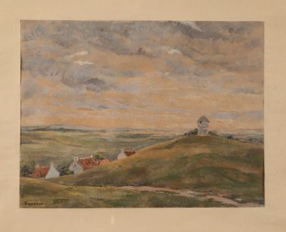 null [Hors inventaire] Roger REVERIN (1884-1973)
Paysage au pigonnier
Aquarelle
Signée...