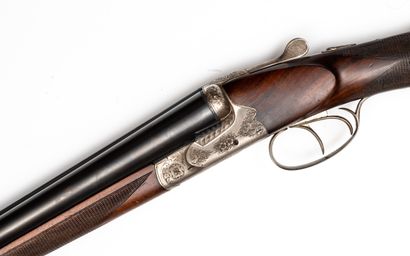 null Rifle juxtaposed Garnier anson gauge 12/70 (n°2306). Smooth barrel of 70cm,...