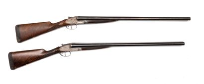With 2989-19 Pair of 12 gauge side-by-side...