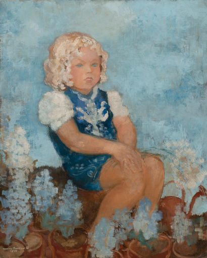 null NADINE LANDOWSKI (1908-1944)

Fillette assise

Huile sur toile, signée en bas...