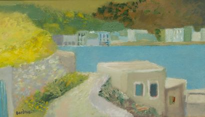 null GUY BARDONE (1927-2015)
La route aux mimosas (Karpathos)
Huile sur toile, signée...