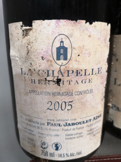 null 6 bouteilles HERMITAGE ""La Chapelle"" - Paul JABOULET Aîné, 2005
Étiquettes...