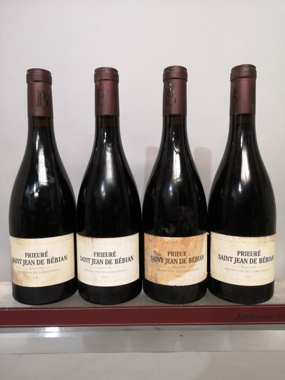 null 4 bouteilles PRIEURE de SAINT JEAN de BEBIAN - Languedoc, 2011
Deux étiquettes...