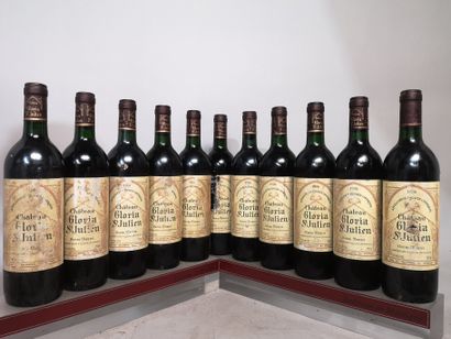 11 bouteilles Château GLORIA - Saint Julien,...