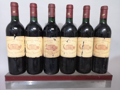 null 6 bouteilles PAVILLON Rouge - 2nd vin de Château MARGAUX - Margaux, 1985

Étiquettes...