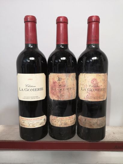 null 3 bouteilles Château LA GOMERIE - Saint Emilion Grand cru, 1998
2 étiquettes...