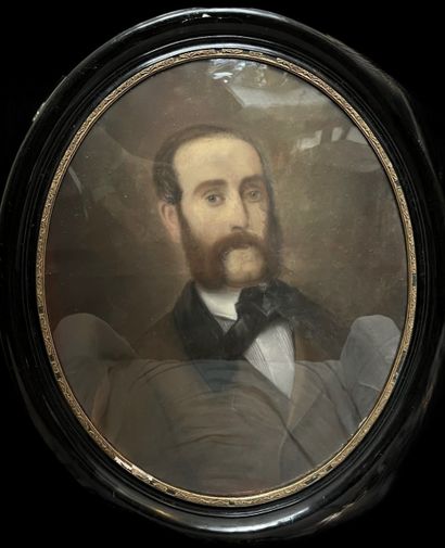 Ecole vers 1880
Portrait d'homme
Pastel
H...