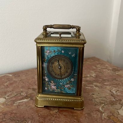 Officer's clock in bronze, decorated with...