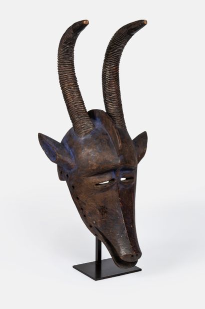 Masque animalier Bamana, Mali.
Le visage...
