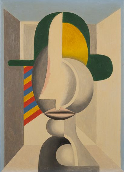 HANS TICHA (GERMANY/ 1940)
Figure with bowler...