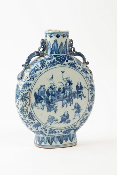 CHINE, deuxième moitié du XIXe siècle 
Vase...