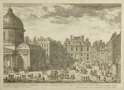 Joseph VARIN Perspective du Palais de Justice, élevé sous le règne de Louis XVI....