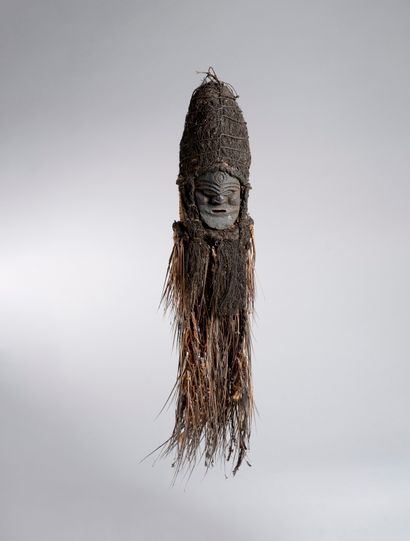Très rare petit masque votif Kanak, Nouvelle-Calédonie,...