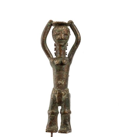 Très rare figurine féminine Attie, Côte d’Ivoire,...