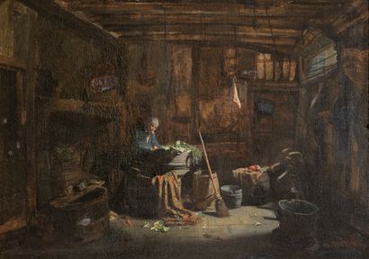 Charles FORTIN (1815-1865)
Intérieur, 1832
Toile...