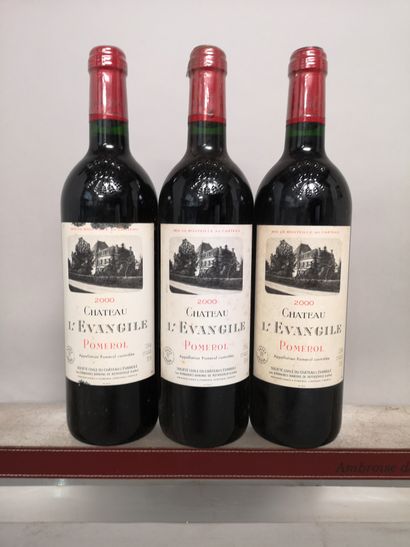 3 bouteilles Château L'EVANGILE - POMEROL,...