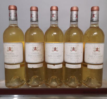 5 bouteilles Château PAPE CLEMENT Blanc -...