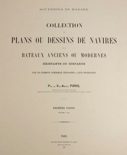 Vice-Amiral Paris
Souvenirs de marine 1805
Collection...
