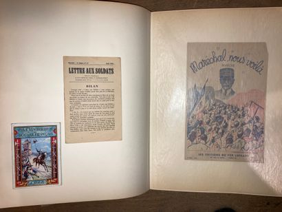 null Un album, compilation de ? Lettres, affiche, manuscrit, 1939/40