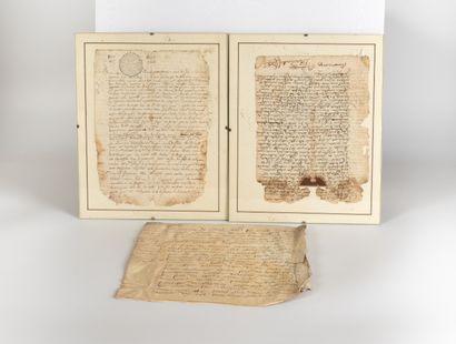 lot d'archives :
lettres manuscrites dont...