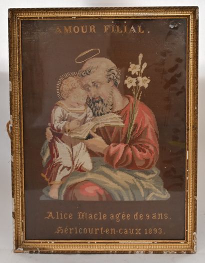 saint et l'Enfant .
Vers 1850
60 x 43