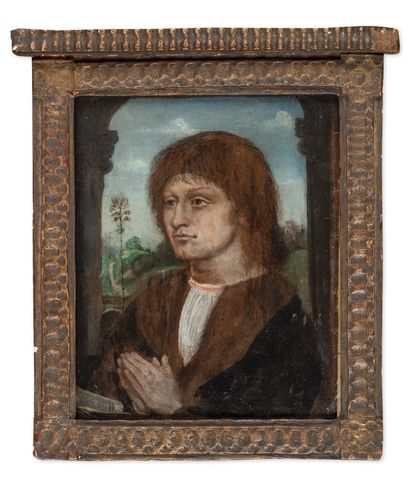 null Ecole FLAMANDE vers 1900
Portrait d’homme
Panneau
21,5 x 17 cm