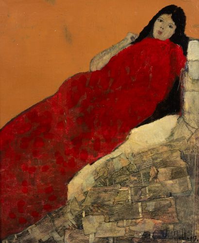 Juan CASTILLA (né en 1936)
Femme en rouge,...