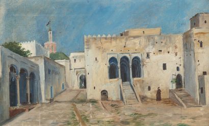 null Ecole FRANCAISE vers 1900
Ville d’Afrique du Nord
Toile
34 x 56 cm