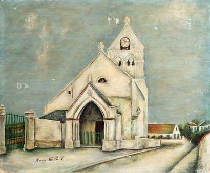 Maurice Utrillo ( dans le gout de)
L'Eglise...