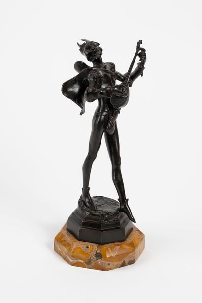 Auguste de Wever (1836-1910) d'apres
Mephisto
Bronze,...