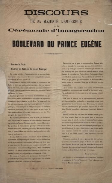 PARIS - BOULEVARD du PRINCE EUGÈNE - 