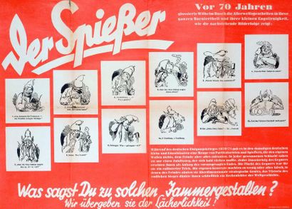 null Der Spiesser - Impr. Universum-Verlag, Strabourg - Affiche (61 x 88) - État...