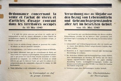 null Ordonnance concernant la vente et l'achat de vivres, Verordnung du 10 Mai 1940...