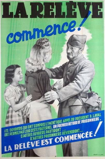 null LA RELÈVE COMMENCE... - Oraff - Affiche (113 x 76) - État A