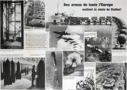 null Des armes de toute l'Europe scellent la chute de STALINE ! 1942 - Affiche (84...
