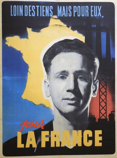 null Loin des tiens, mais pour eux pour la France - Oraff - Affiche (105 x 78) -...