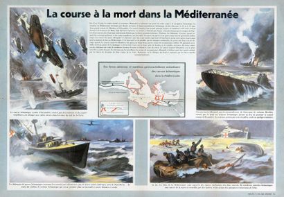 null La course à la mort dans la méditerranée 1942 - Affiche (59 x 42) - État B
