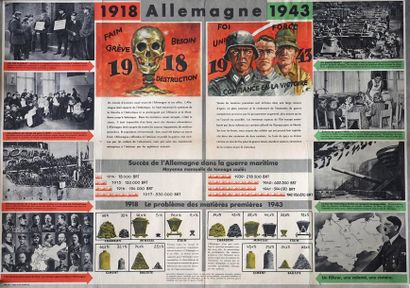 null LH - " 1918 Allemagne 1943 " - Affiche (60 x 84) - État B