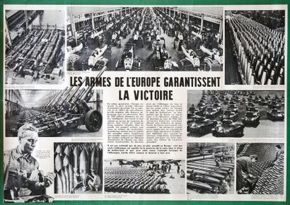 null Les armes de l'Europe garantissent la victoire 1943 - (86 x 61) - État A