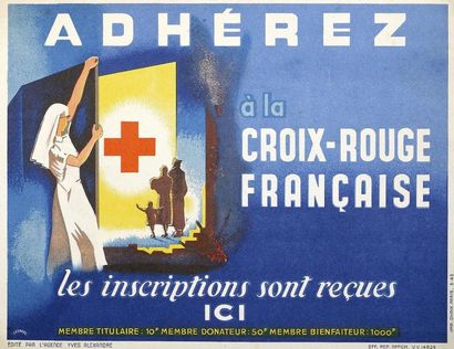 null LEONOEL 1943 - " Adhérez à la CROIX-ROUGE FRANÇAISE " - Édité par l'Agence Yves...