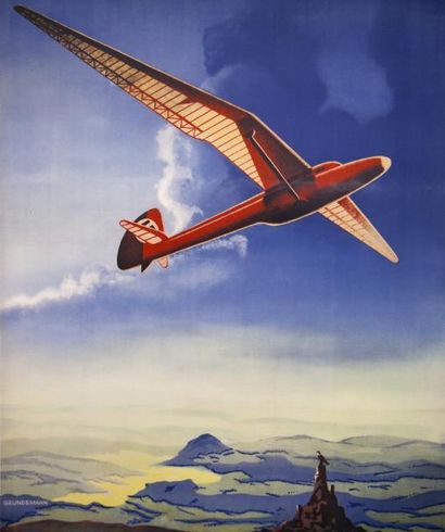 null Grundemann - (Avion D.L.V., les Planeurs de la luftwaffe) - Affiche (119 x 83)...